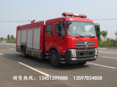 東風(fēng)天錦水罐（泡沫）消防車(chē)載液6噸（國(guó)五）